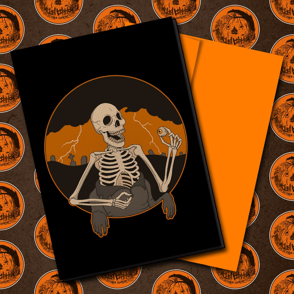 Image of Signed Halloween Greeting Card
