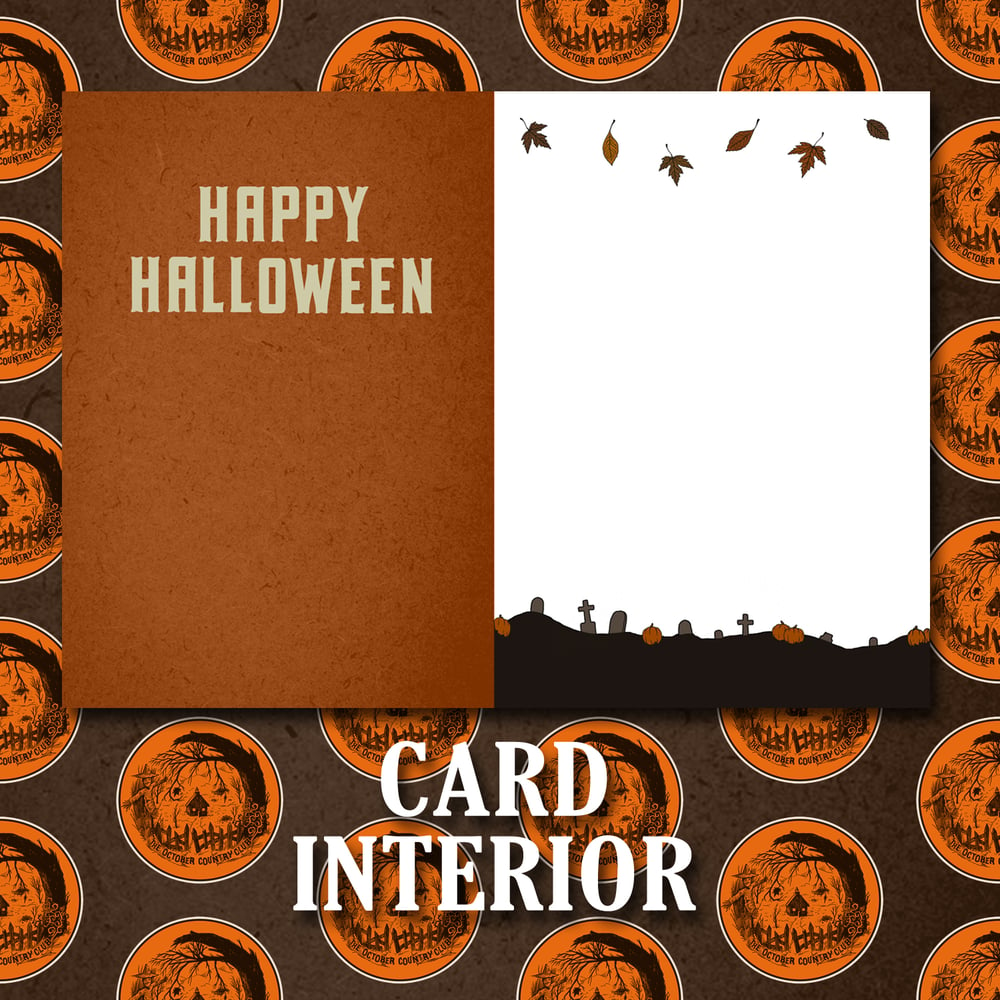 Image of Signed Halloween Greeting Card