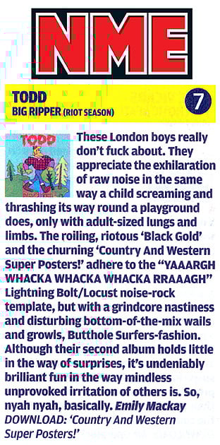 TODD 'Big Ripper' CD