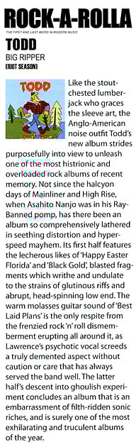 TODD 'Big Ripper' CD