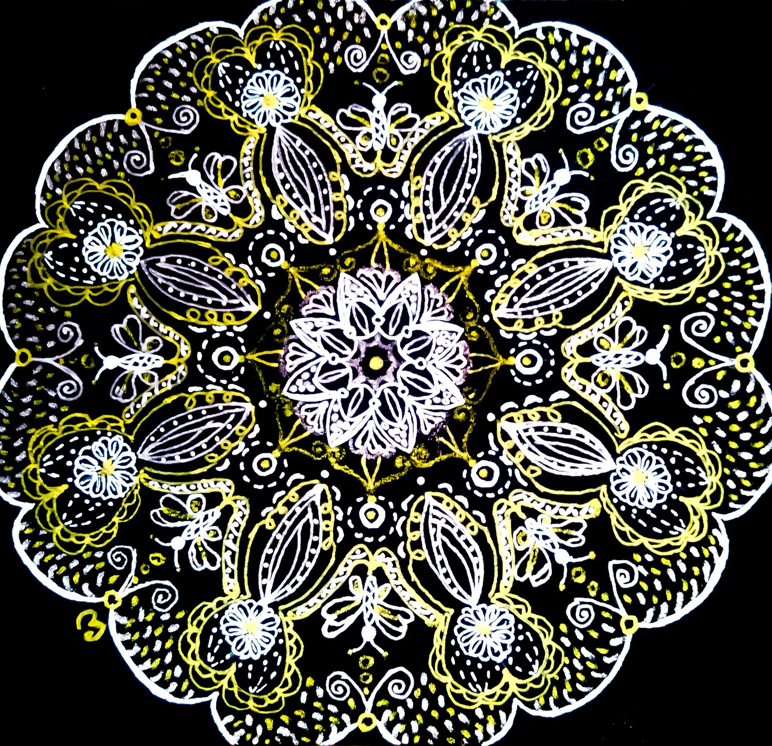Image of Mandala fait main  - Dentelle