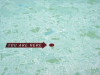 Image 3 of 'You are Here' Personalised map of London streets (no headline)