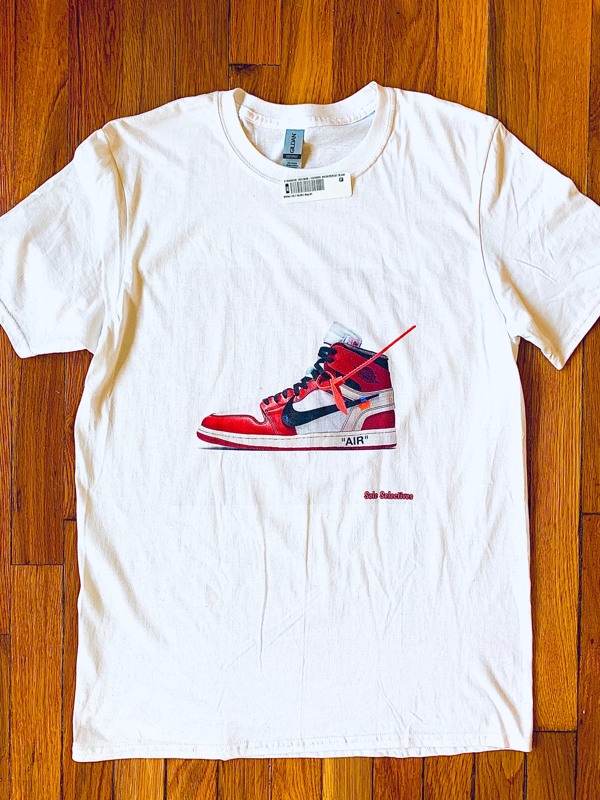 Off White x Jordan 1 Chicago Tee SOLE SELECTIVES