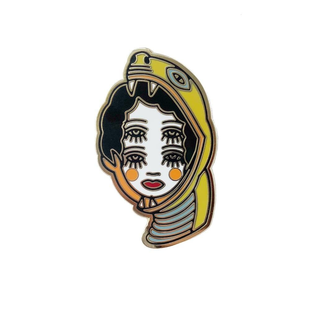 Image of Four-eyed Snake Girl pin 