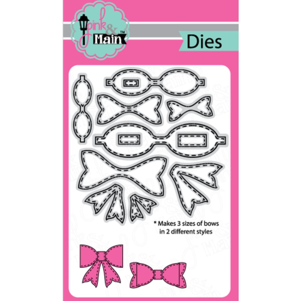 Image of Pink & Main | Stitched Bow Dies