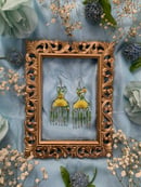 Image 1 of Sunflower Afro Pick Earrings 