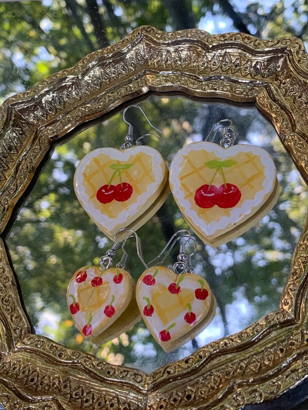 Image of Cherry Yellow Cake Earrings