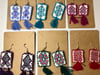 Colorful Embroidered Earrings