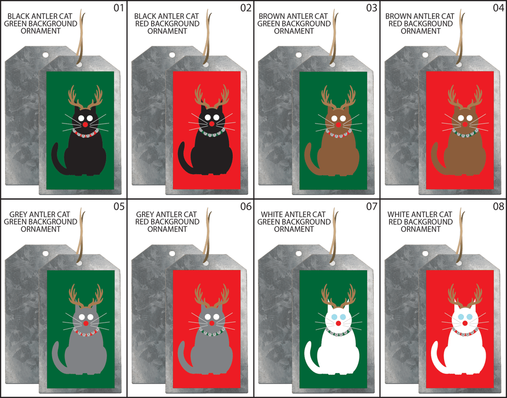 SIMPLY CATS HOLIDAY ORNAMENTS