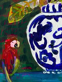 Image 3 of Ming Vase Floral, 2020. 12”x16”. 
