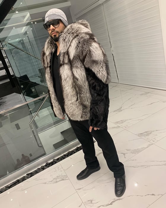Image of MENS MINK X FOX FUR COAT