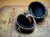 Gold cluster ring - Sapphire