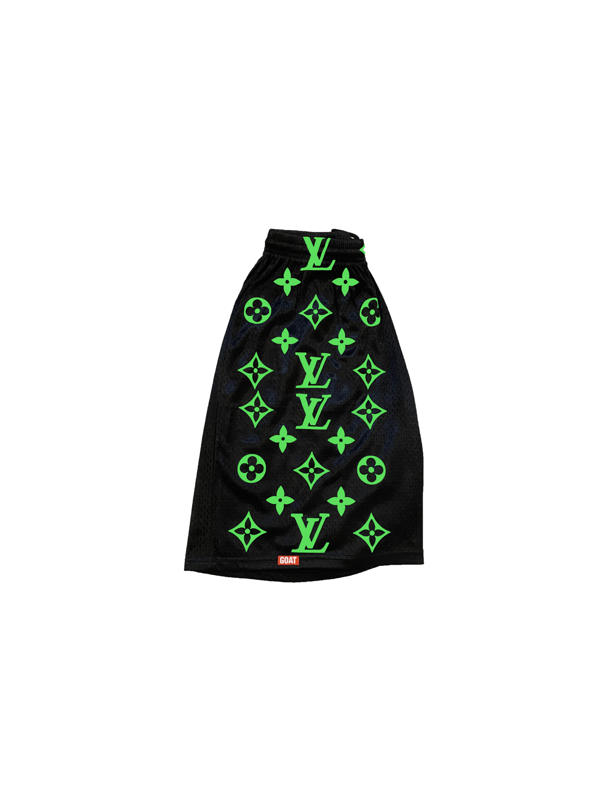 Limited Edition Neon Green LV Print Shorts