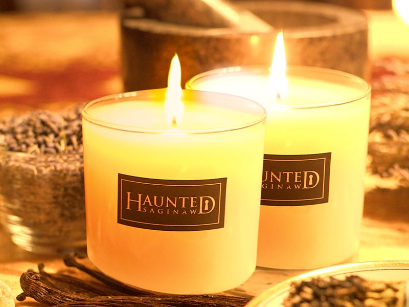 Haunted Saginaw Scented Candle 2 Candle Combo