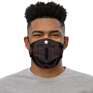 Image of Mens All-over Black Face mask
