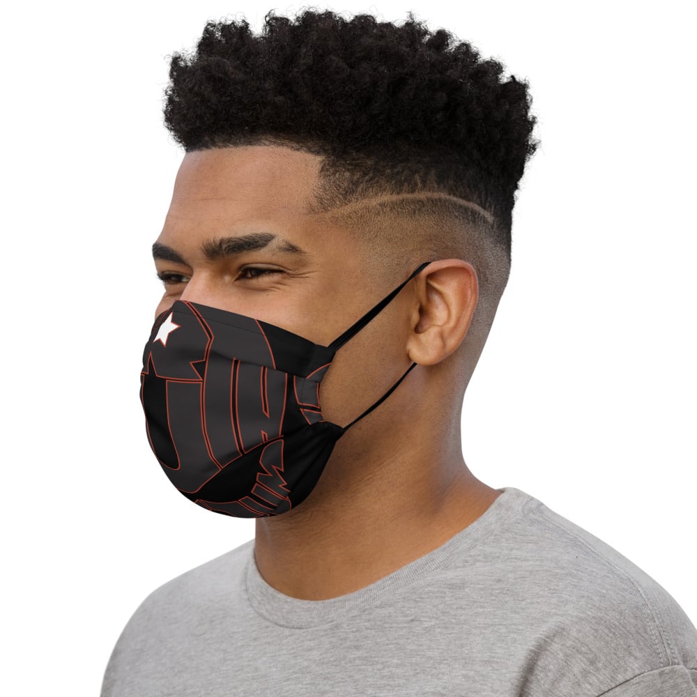 Image of Mens All-over Black Face mask