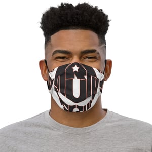 Image of Mens White All-over Face mask
