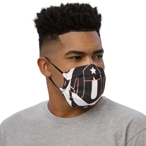 Image of Mens White All-over Face mask