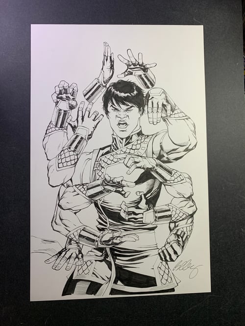 Image of SHANG-CHI #1 COVER original art