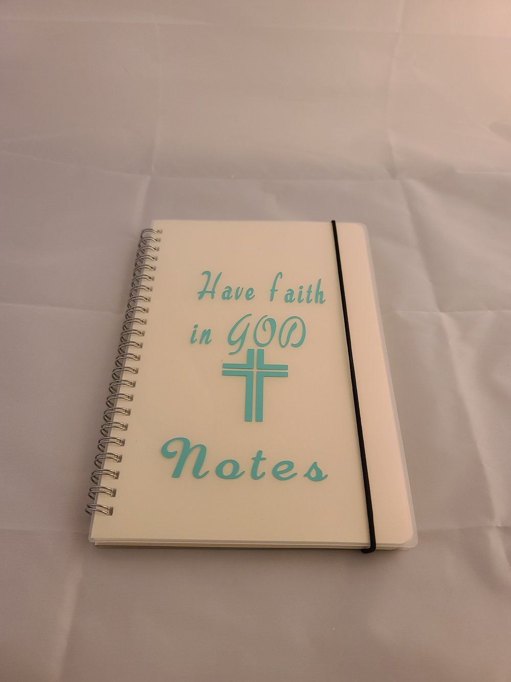 Clear cover FAITH IN GOD faith journal