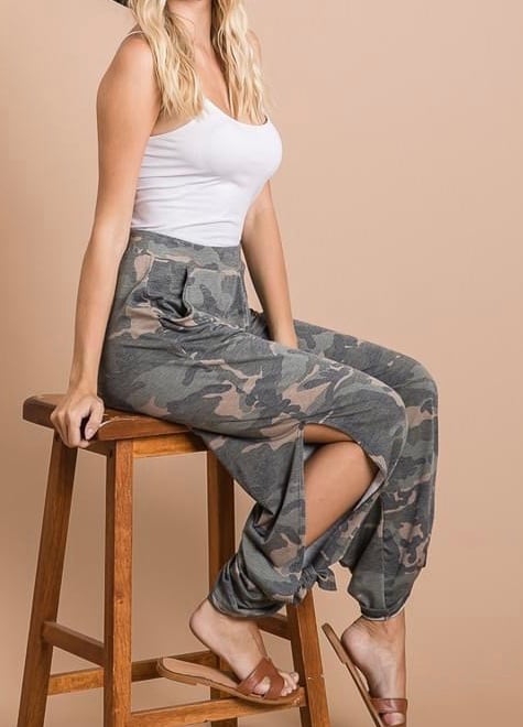 Image of Camo Split Pants 