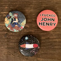 Image 4 of The Official John Henry Haseltine Fan Club Button Set