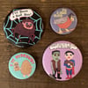The Official John Henry Haseltine Fan Club Button Set