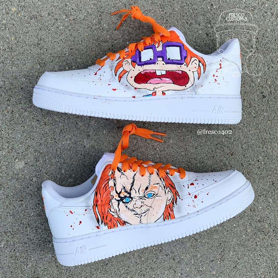 Image of Chucky VS Chuckie Custom AF1s 