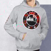 Image 4 of LFS ALL CITY SQUADRON LOGO (SATIN BREDS / GREY HOODIE )