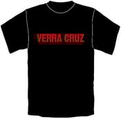 Image of T-shirt black with band logo in red (girls & boys) 