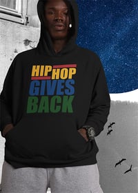 Image 5 of HHGB LETTER HOODIE - Black