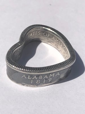 Image of 90% Silver Alabama Quarter Heart