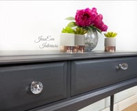 Image 3 of Stag Minstrel CONSOLE TABLE / DRESSING TABLE painted in Dark Grey/Charcoal colour.
