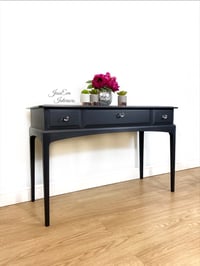 Image 2 of Stag Minstrel CONSOLE TABLE / DRESSING TABLE painted in Dark Grey/Charcoal colour.