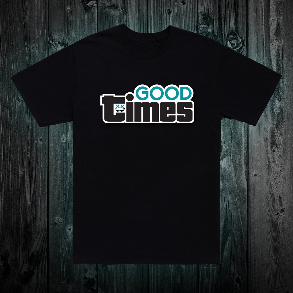 Good Times Fishing Rod T Shirt - Army