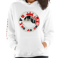 Image 5 of LFS ALL CITY SQUADRON LOGO (PLATINUM TINT/ WHITE HOODIE)