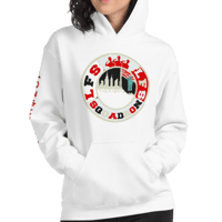 Image 3 of LFS ALL CITY SQUADRON LOGO (PLATINUM TINT/ WHITE HOODIE)