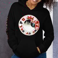 Image 1 of LFS ALL CITY SQUADRON LOGO (PLATINUM TINT/ BLACK HOODIE)