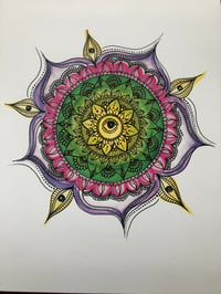 Image 4 of Watercolor Mandala 7