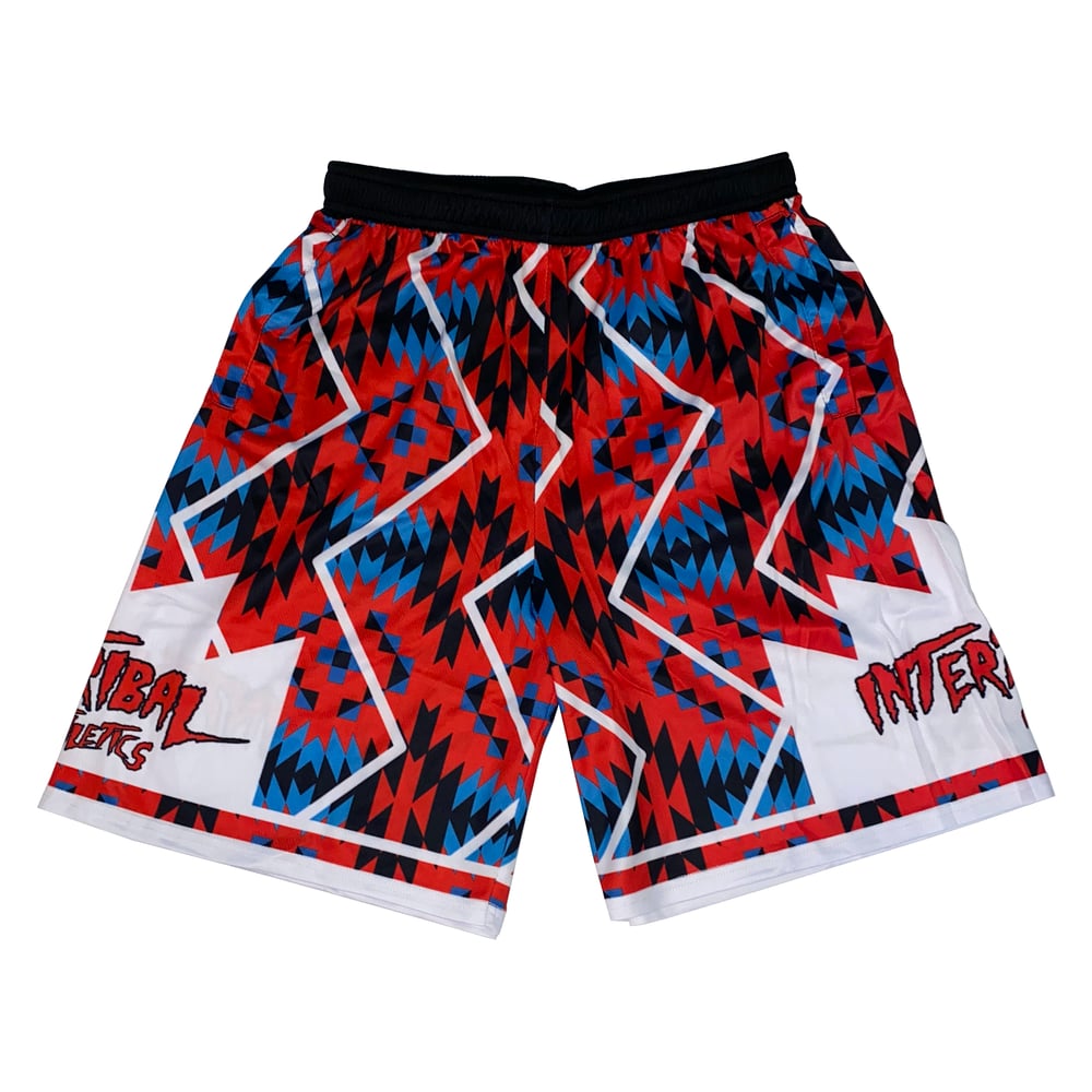 Image of Red/Blue Tribal Shorts