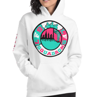 Image 1 of LFS ALL CITY SQUADRON LOGO (MIAMI EDITION) WHITE HOODIE