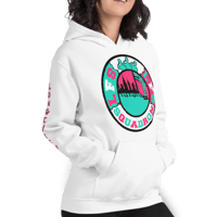 Image 5 of LFS ALL CITY SQUADRON LOGO (MIAMI EDITION) WHITE HOODIE