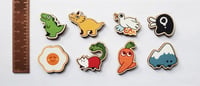 Image 2 of Crying Dinos Wooden Pins
