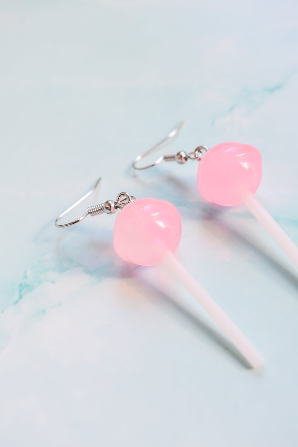 Image of Pink & Blue Lollipop Earrings