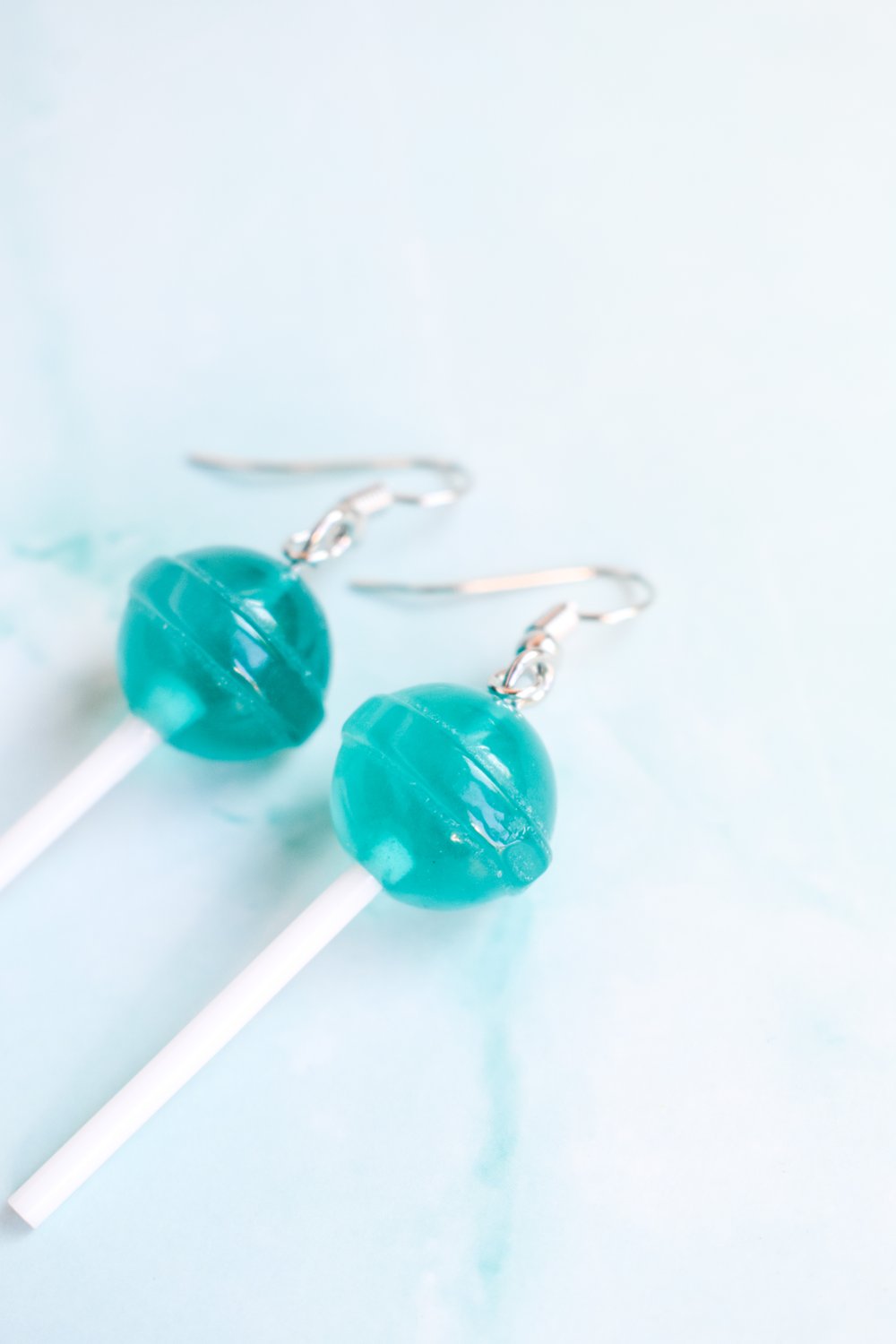 Image of Pink & Blue Lollipop Earrings