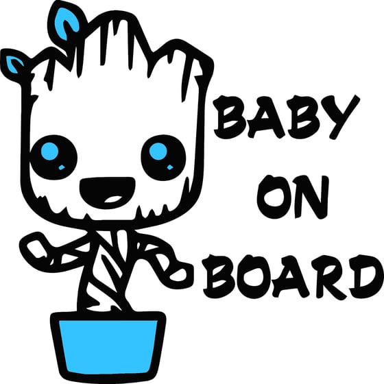 Image of Baby Groot on Board