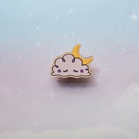 Image 1 of Cloud Wooden Pin