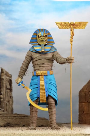  Iron Maiden Pharoah Eddie Clothed 8" Action Figure