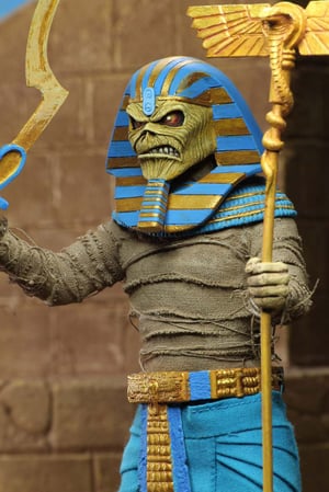  Iron Maiden Pharoah Eddie Clothed 8" Action Figure