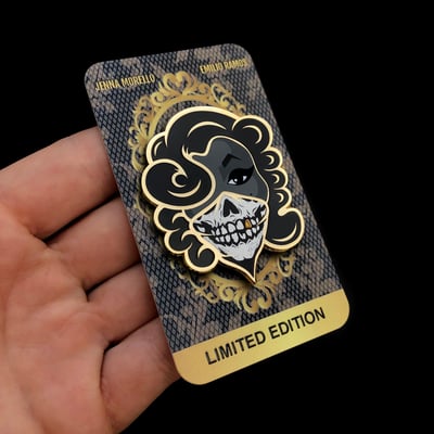 Image of Limited Edition “ORO NEGRO”   Jenna Morello Collaboration pin